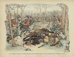 Bertrand du Guesclin, akit Sir John Chandos ledobott a lováról és elfogott, 1364-es auray-i csata.